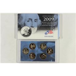 2009 DISTRICT OF COLUMBIA & US TERRITORIES 1/4'S