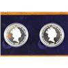 Image 2 : 2005 COOK ISLANDS 2 COIN SET COLORIZED SILVER