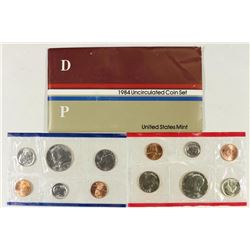 1984 US MINT SET (UNC) P/D (WITH ENVELOPE)