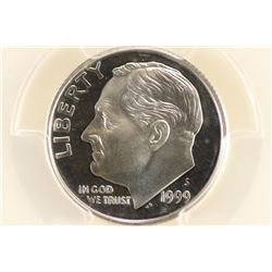 1999-S SILVER ROOSEVELT DIME PCGS PR69 DCAM