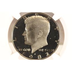1982-S KENNEDY HALF DOLLAR NGC PF69 ULTRA CAMEO