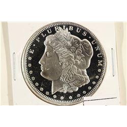 1 TROY OZ .999 FINE SILVER PROOF ROUND MORGAN /