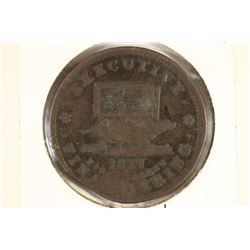 1837 HARD TIMES TOKEN ILLUSTRIOUS PREDECESSOR