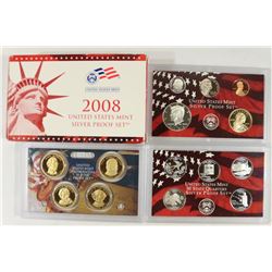 2008 US SILVER PROOF SET (WITH BOX) 14 PIECES