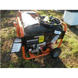 Generac GP8000E generator, new w/electric start