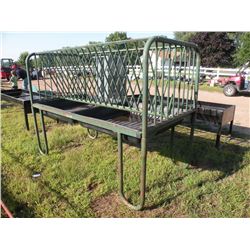 Square bale hay feeder