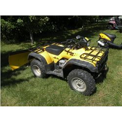 2000 Honda TRX 450ES w/plow SN#-478TE2241Y4112880