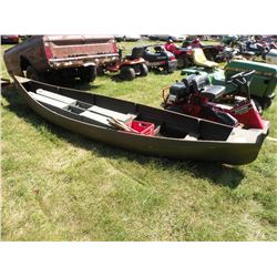 Canoe for harvesting wild rice -SELLS NO TITLE