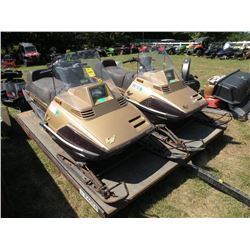 2 1985 Yamaha Excel 340's w/1988 trailer-sold as pkg SN#-002494/002507/1E9MT0811I1040122, Sleds DO N