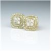 Image 1 : 18CAI-10 IDEAL CUT DIAMOND EARRINGS