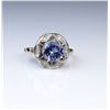 Image 1 : 18CAI-29 TANZANITE & DIAMOND RING