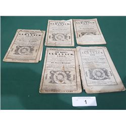 5 1800'S ALMANACS