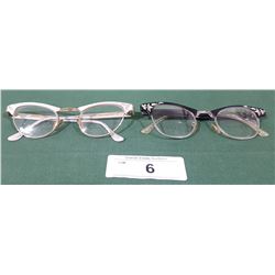 2 PAIRS OF VINTAGE ART CRAFT LADIES CAT-EYE GLASSES