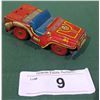 Image 1 : VINTAGE JEEP FIRE ENGINE TIN TOY