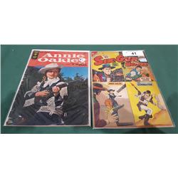 10 CENT SIX-GUN HEROES & 12 CENT ANNIE OAKLEY COMICS