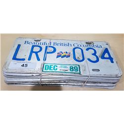 14 BC LICENSE PLATES