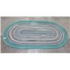 Image 1 : OVAL WOVEN RUG GREEN