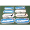 Image 1 : 8 ORIGINAL AIRLINE STICKERS