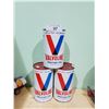 Image 1 : 3 VINTAGE VALVOLINE OIL CANS-FULL