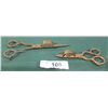 Image 1 : 2 VINTAGE BRASS CANDLE SCISSORS