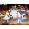 Image 1 : 4 VINTAGE RAGGEDY ANN & ANDY DOLLS