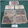 Image 1 : 7 VINTAGE WORLD BANK NOTES