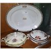 Image 1 : LARGE JG MEAKIN PLATTER & 2 LIDDED CASSEROLE DISHES