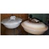 Image 1 : 2 FIGURAL CERAMIC LIDDED VEGETABLE DISHES