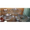 Image 1 : 4 STERLING SILVER OVERLAY GLASS DISHES