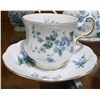 Image 2 : 51 PCS ENGLISH BONE CHINA IN THE "FORGET-ME-NOT" PATTERN