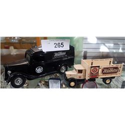 DIE CAST WATKINS TRUCK COIN BANK & DIE CAST TRUCK