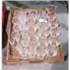 Image 1 : 33 PCS VINTAGE CROSS & OLIVE CRYSTAL STEMWARE