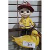 Image 1 : VINTAGE CERAMIC FIREMAN & BIRD FIGURINES