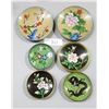 Image 1 : 6 PCS CLOISONNE