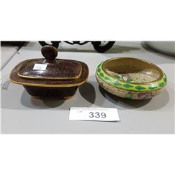 2 PCS CLOISONNE