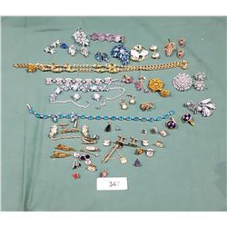 COLLECTION OF VINTAGE JEWELRY & CUFFLINKS