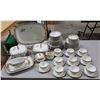 Image 1 : APPROX 74 PC SET LIMOGES "VIGNAUD" BONE CHINA