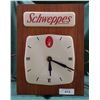 Image 1 : VINTAGE SCHWEPPES LIGHT UP WALL CLOCK