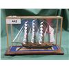 Image 1 : WOODEN MODEL SHIP IN GLASS CASWE