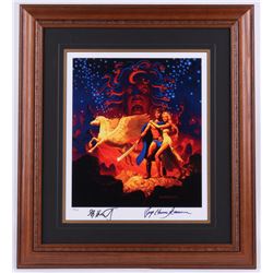 Greg Hildebrandt  Ray Harryhausen Signed  Clash of the Titans  22x24 Custom Framed Limited Edition L