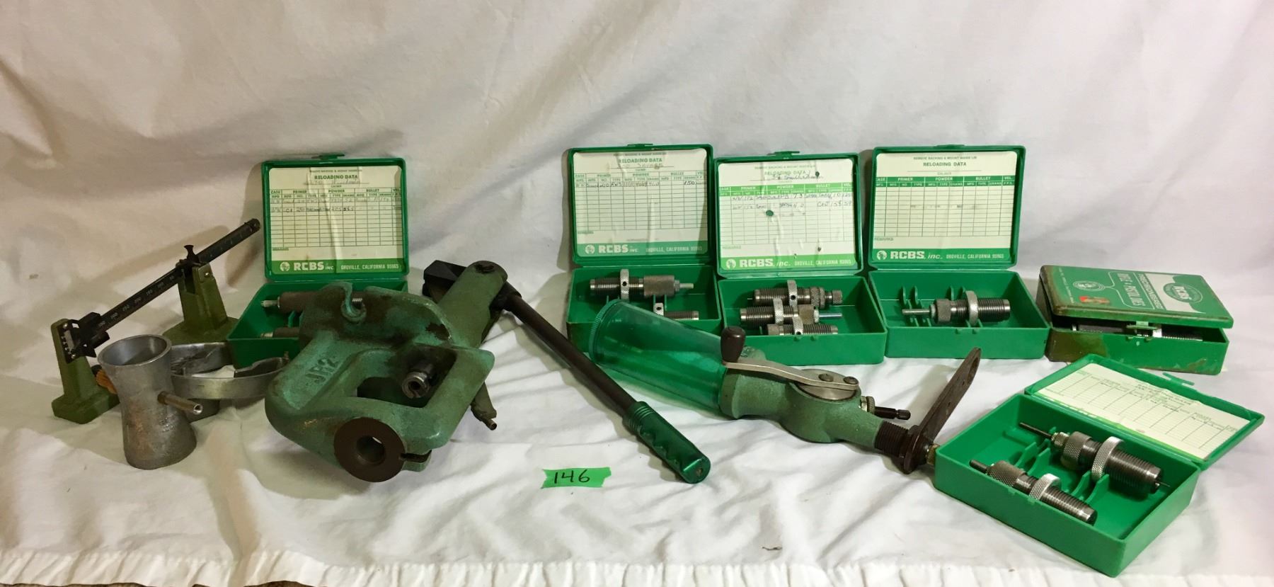 RCBS, JR 2 RELOADING SYSTEM W / .22 REM, .30-06, .38 SP, .300 SAVAGE ...