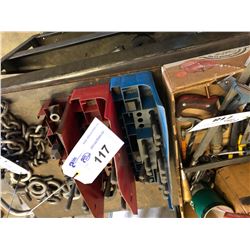 LOT OF MACHINE SETUP TOOLS