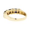 Image 3 : 0.60 ctw Sapphire and Diamond Ring - 14KT Yellow Gold