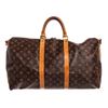 Image 2 : Louis Vuitton Monogram Canvas Leather Keepall 50 cm Bandouliere Duffle Bag