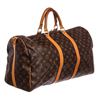 Image 9 : Louis Vuitton Monogram Canvas Leather Keepall 50 cm Bandouliere Duffle Bag