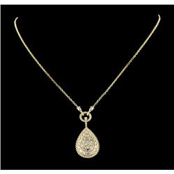3.02 ctw Diamond Necklace - 14KT Yellow Gold