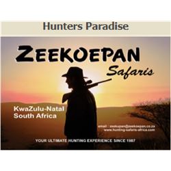 SKILLS TRAINING with ZEEKOEPAN SAFARIS, Hunting Pairs, Up to 3 Pairs 8 Days 7 Nights