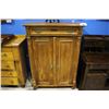 Image 1 : APPROX. 4' WOOD CABINET WITH TOP DRAWER