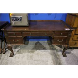 HEKMAN CARVED WOOD WRITING DESK