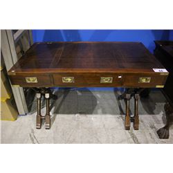 THREE DRAWER WOOD DESK